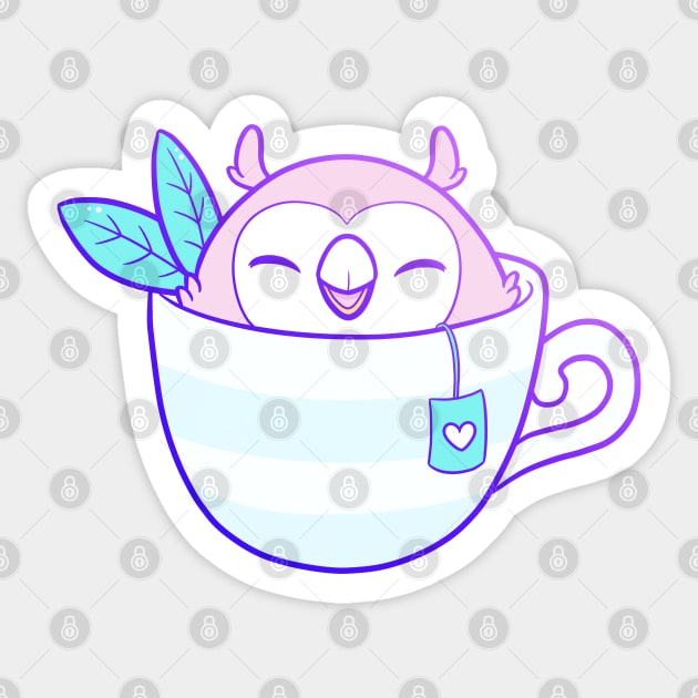 Owl Tea | Nikury Sticker by Nikury